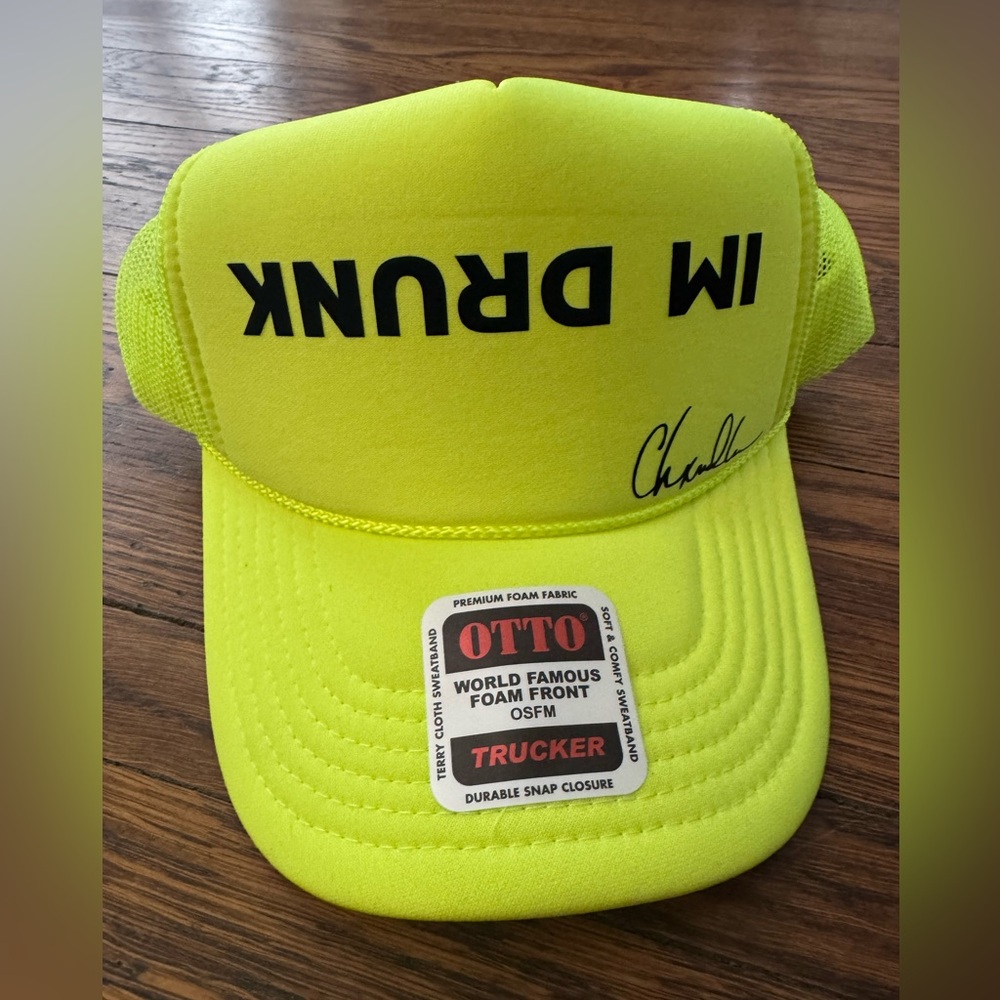 I'm Drunk Hat (Yellow) NEON YELLOW Otto Trucker Cap. (NWOT)